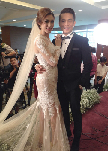 อ้อน เกวลิน แต่งงาน