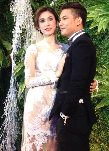 อ้อน เกวลิน แต่งงาน