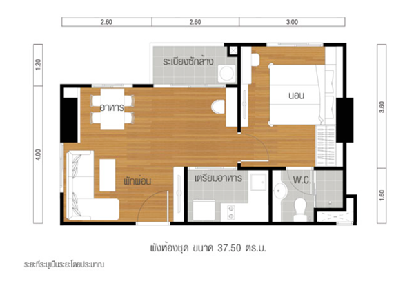 แต่งคอนโด 1 ห้องนอนสไตล์หัมหริ่ง ฉบับมนุษย์เงินเดือนงบน้อย 