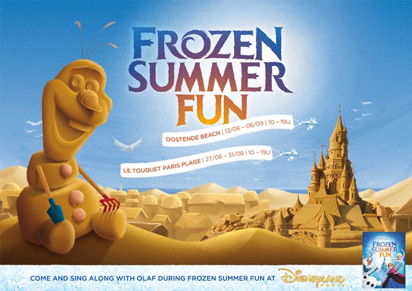 ก่อทรายธีม Frozen งานดีที่แฟนคลับดิสนีย์เห็นเป็นต้องกรี๊ด