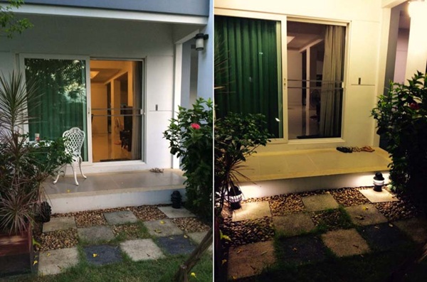 จัดไฟในสวนรอบบ้าน 