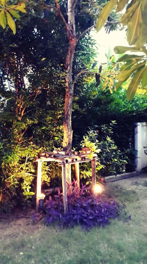 จัดไฟในสวนรอบบ้าน 