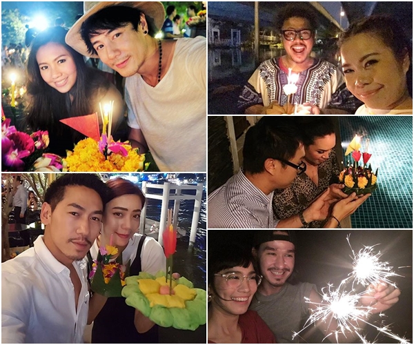 คู่รักดาราลอยกระทง