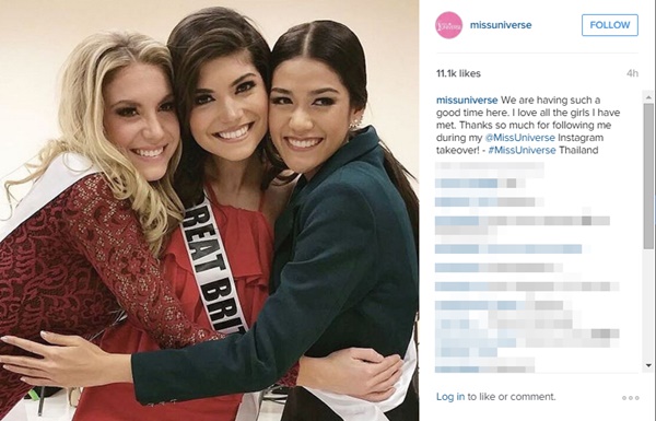 อินสตราแกม MissUniverse