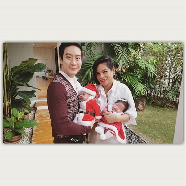 ลูกดาราในชุดซานต้า แซนตี้