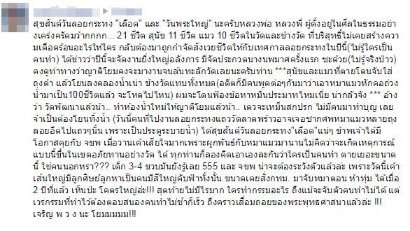 แชร์ว่อน หมา-แมวถูกจับยัดถุงดำโยนลงคลองข้างวัด