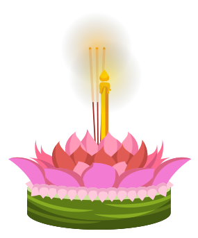งานลอยกระทงตามประทีป ศูนย์ศิลปาชีพบางไทรฯ