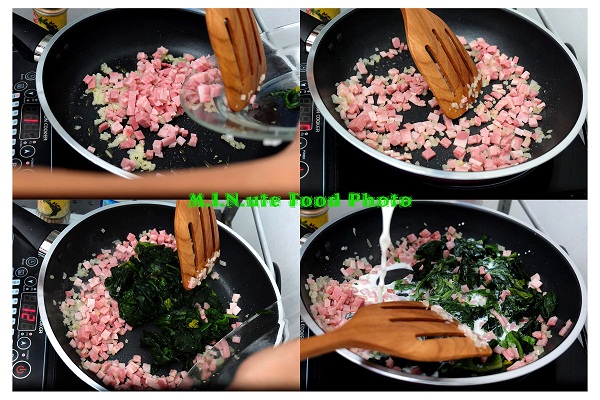 เปาะเปี๊ยะทอดผักโขมอบชีส