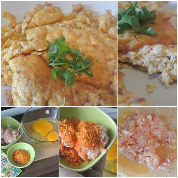 วิธีทำไข่เจียวลาบไก่สับ