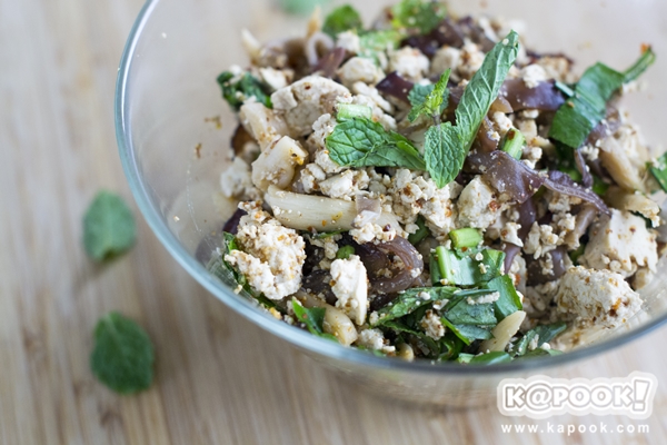 ลาบเต้าหู้เจ 