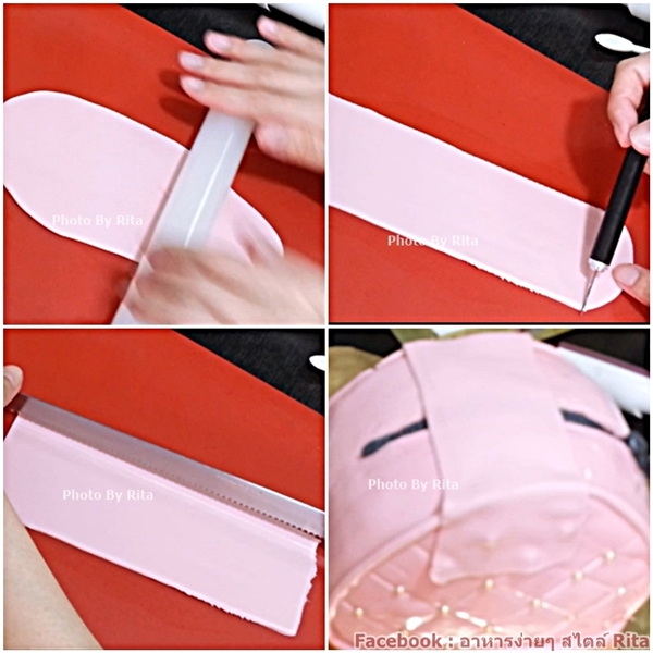 เค้กกระเป๋าเครื่องสำอาง 