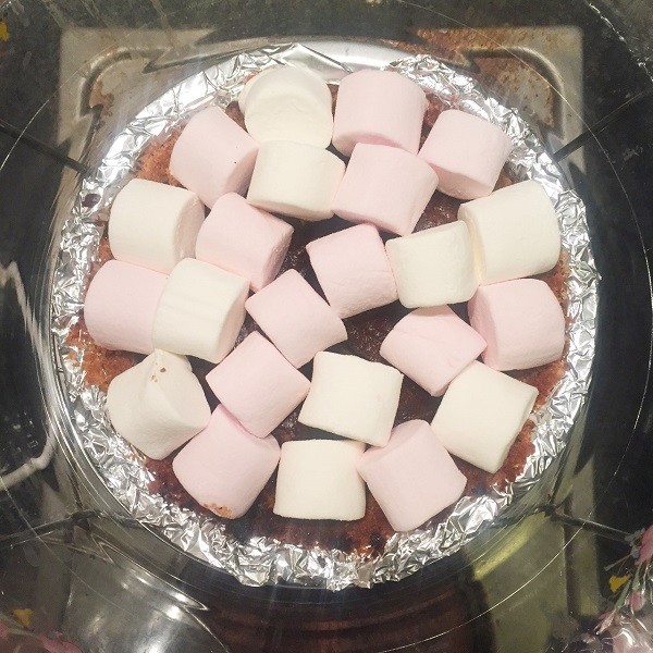 พายบราวนี่มาร์ชเมลโล กรอบหอมนุ่มอร่อย 3 ชั้น ทำง่ายใช้หม้ออบลมร้อน