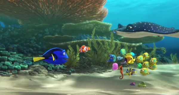 โปสเตอร์แรก Finding Dory ภาคต่อของ Finding Nemo