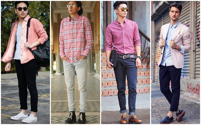 เสื้อผ้าสีชมพูผู้ชาย