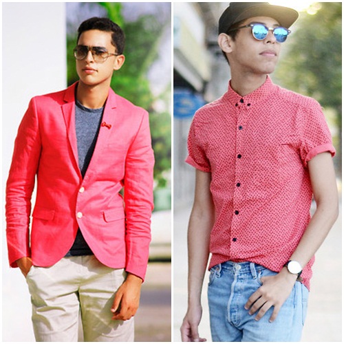 เสื้อผ้าสีชมพูผู้ชาย