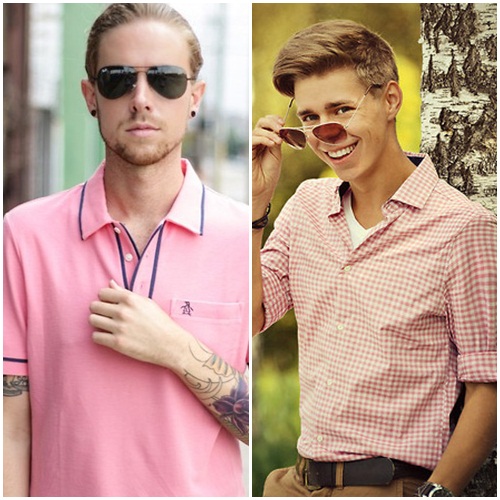 เสื้อผ้าสีชมพูผู้ชาย