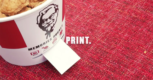 ถังไก่ KFC พรินท์รูป
