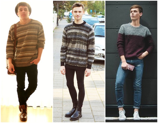 เสื้อกันหนาวไหมพรมผู้ชาย
