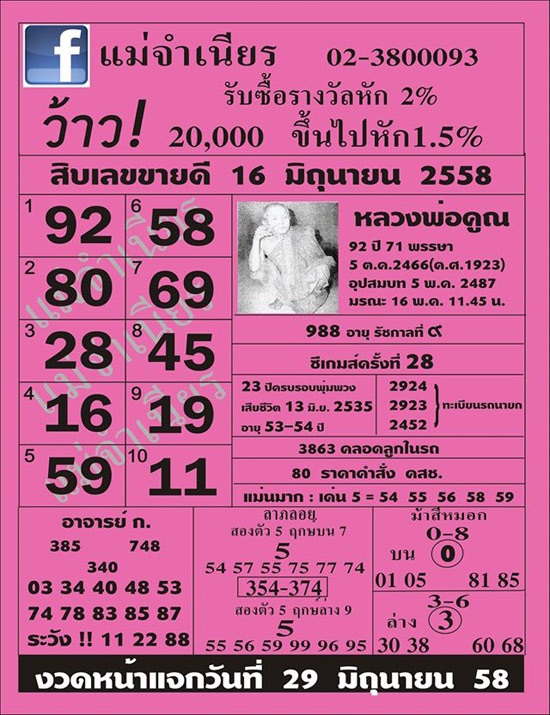แม่จําเนียร 16/06/58