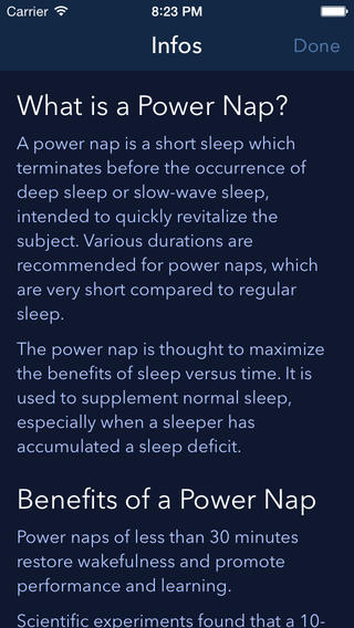 Power Nap App แอพฯ นาฬิกาปลุกตอนพักกลางวัน