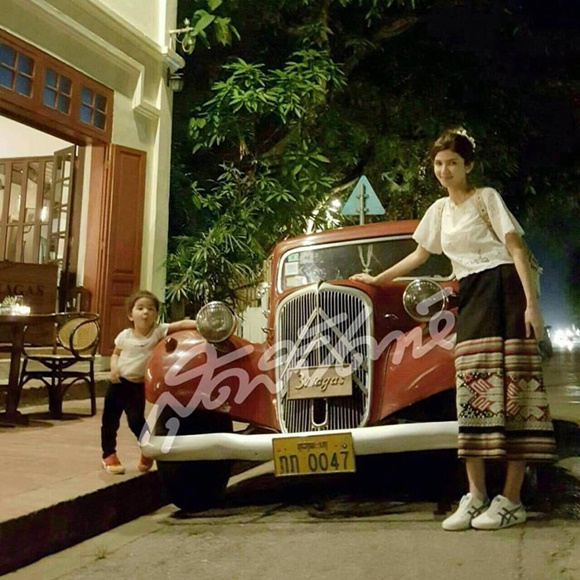 โบว์ แวนด้า น้องมะลิ ถ่ายโฟโตบุ๊กที่ลาว