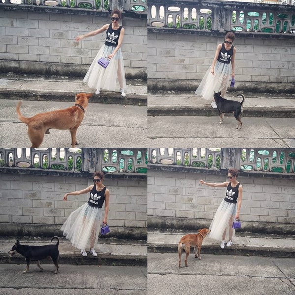 ชมพู่ อารยา กินข้าวข้างทาง