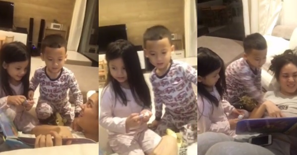 เจนี่ เทียนโพธิ์สุวรรณ สปีคอิงลิชกับ น้องบีน่า น้องบรู๊คลิน