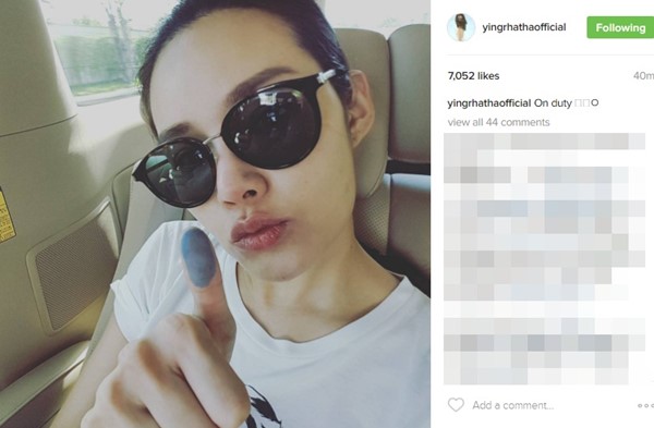 ดาราไทย พร้อมใจไปใช้สิทธิ ลงประชามติ