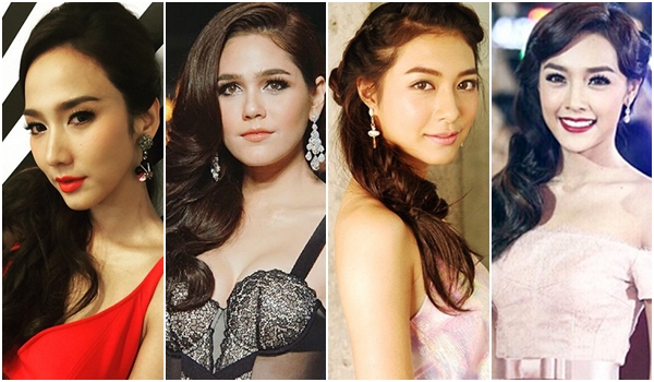 ทรงผมเบี่ยงข้างดารา