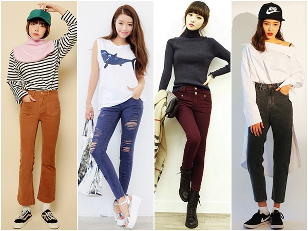 กางเกงยีนส์สี