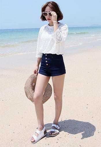 ยีนส์ขาสั้น ยีนส์ขาสั้น