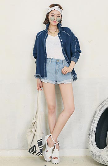 ยีนส์ขาสั้น ยีนส์ขาสั้น