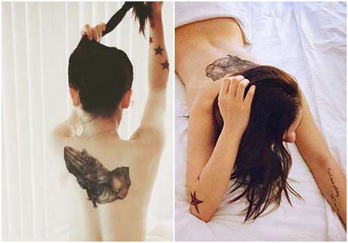 รอยสักดารา ผู้หญิง