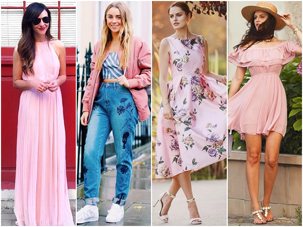 แฟชั่นชุดสีชมพู