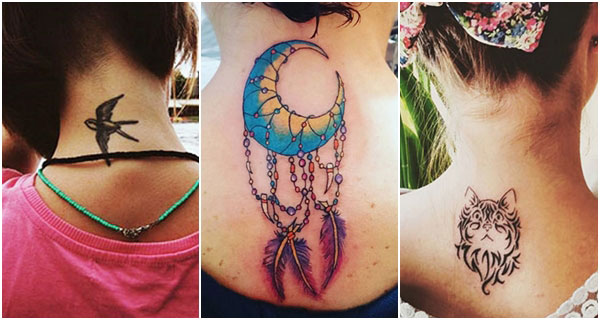 รอยสักหลังคอ