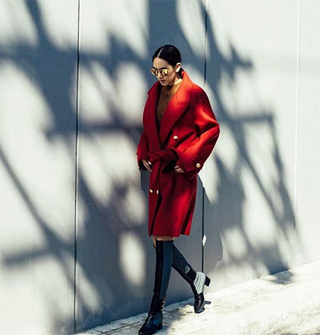 ดาราใส่ชุดแดง