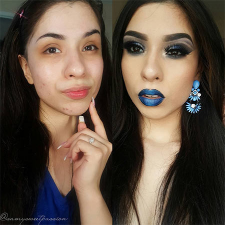 ภาพก่อน-หลังแต่งหน้า ภาพก่อน-หลังแต่งหน้า