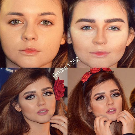 ภาพก่อน-หลังแต่งหน้า ภาพก่อน-หลังแต่งหน้า