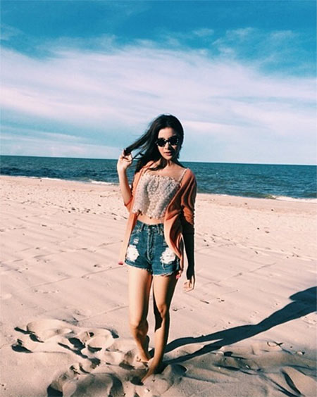 ชุดไปทะเลดารา ชุดไปทะเลดารา