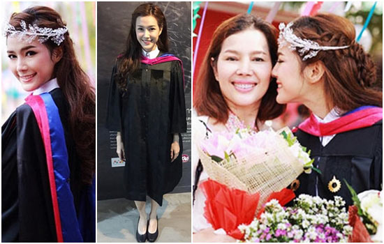 ทรงผมรับปริญญาดารา