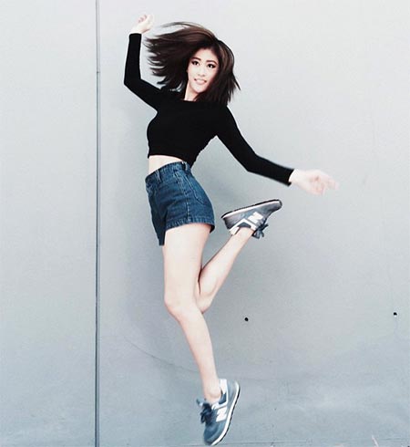 กางเกงยีนส์ขาสั้นดารา