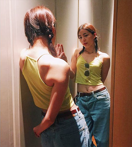 กางเกงยีนส์ทรงบอยเฟรนด์