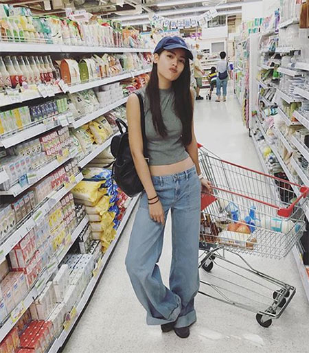 กางเกงยีนส์ทรงบอยเฟรนด์