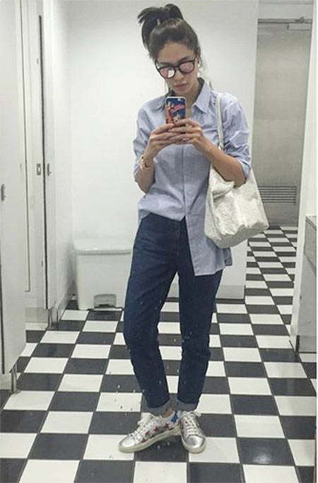 กางเกงยีนส์ทรงบอยเฟรนด์