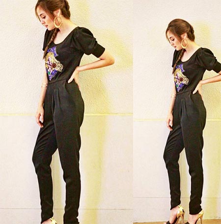 ชุดสีดำดารา