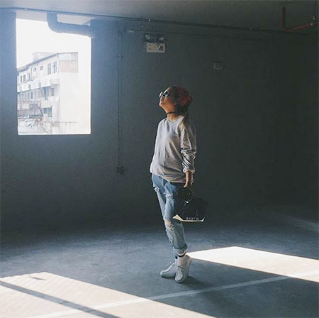 กางเกงยีนส์ทรงบอยเฟรนด์