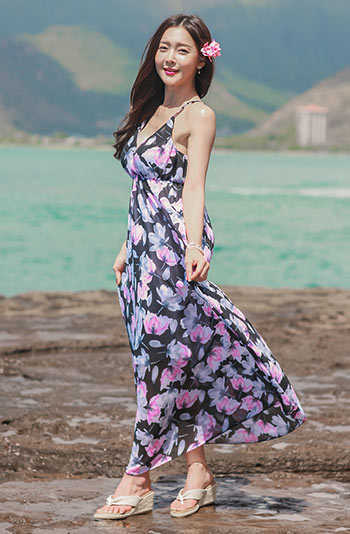 ชุดแม็กซี่เดรสยาว