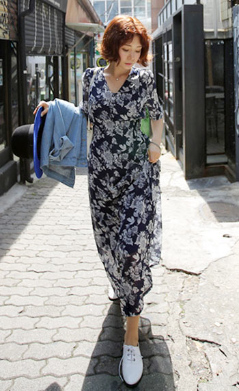 ชุดแม็กซี่เดรสยาว