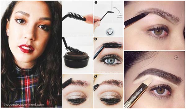 วิธีเขียนคิ้วสำหรับคนคิ้วหนา