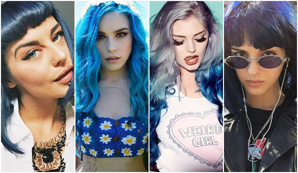 ผมสีน้ำเงิน